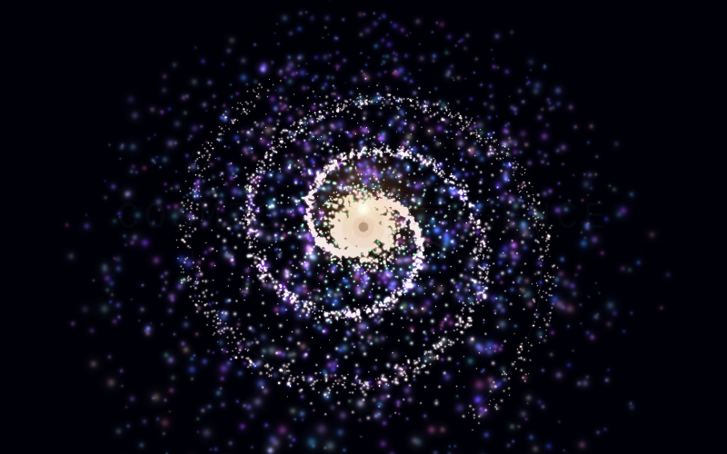 Cosmic Convergence — a live NUMEN demonstration rendering in real time